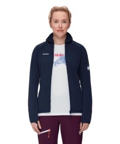 Ona mmtsklep Polary I Bluzy | Polar Aconcagua Ml Hooded Jacket Women Marine