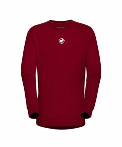 On mmtsklep Polary I Bluzy | Bluza Mammut Core Ml Crew Neck Men Original Blood Red