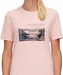 Ona mmtsklep Koszulki I Koszule | Koszulka Mammut Graphic T-Shirt Women Powder Rose