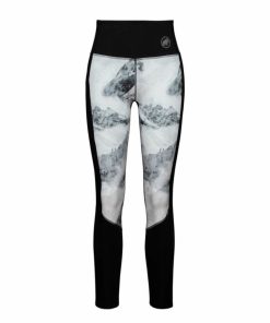 Ona mmtsklep Spodnie I Spodenki | Legginsy Massone Winter Tights Women Aop White-Black Mountain