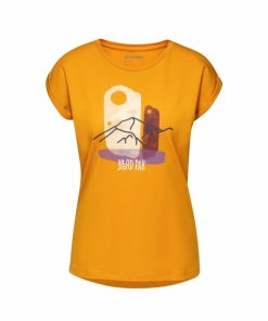 Ona mmtsklep Koszulki I Koszule | Koszulka Mountain T-Shirt Women Golden Prt2