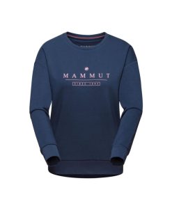 Ona mmtsklep Polary I Bluzy | Bluza Mammut Core Ml Crew Neck Women Logo Marine