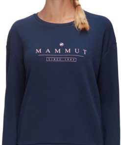 Ona mmtsklep Polary I Bluzy | Bluza Mammut Core Ml Crew Neck Women Logo Marine