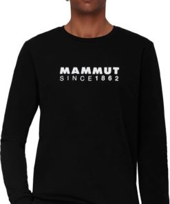 On mmtsklep Polary I Bluzy | Bluza Mammut Core Ml Crew Neck Men Logo Black