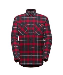 On mmtsklep Koszulki I Koszule | Koszula Alvra Longsleeve Shirt Men Black-Blood Red