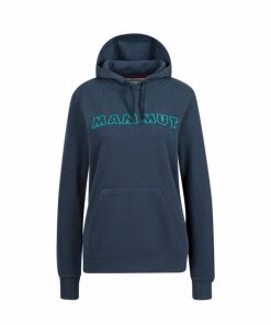 Ona mmtsklep Polary I Bluzy | Bluza Logo Ml Hoody Women Marine Melange Prt1