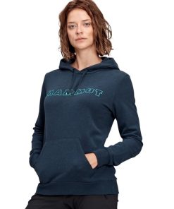 Ona mmtsklep Polary I Bluzy | Bluza Logo Ml Hoody Women Marine Melange Prt1