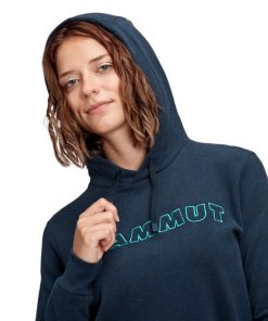 Ona mmtsklep Polary I Bluzy | Bluza Logo Ml Hoody Women Marine Melange Prt1