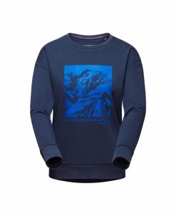 Ona mmtsklep Polary I Bluzy | Bluza Mammut Core Ml Crew Neck Women Panorama Marine