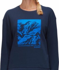 Ona mmtsklep Polary I Bluzy | Bluza Mammut Core Ml Crew Neck Women Panorama Marine