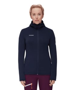 Ona mmtsklep Polary I Bluzy | Polar Aconcagua Light Ml Hooded Jacket Women Marine