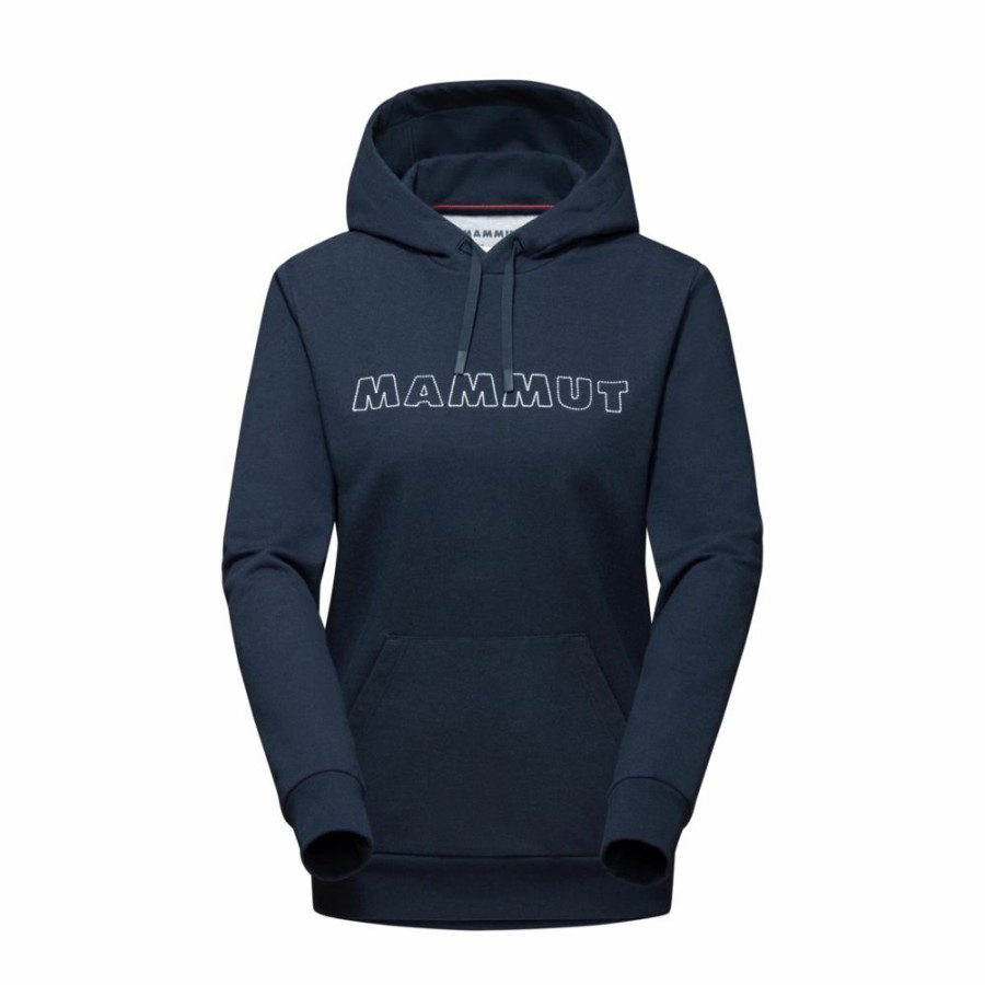 Ona mmtsklep Polary I Bluzy | Bluza Mammut Logo Ml Hoody Women Marine Melange