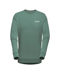 On mmtsklep Polary I Bluzy | Bluza Mammut Core Ml Crew Neck Men 1862 Dark Jade