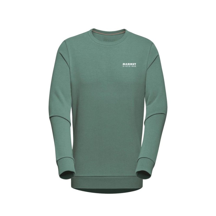 On mmtsklep Polary I Bluzy | Bluza Mammut Core Ml Crew Neck Men 1862 Dark Jade