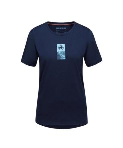 Ona mmtsklep Koszulki I Koszule | Koszulka Mammut Core T-Shirt Women Emblem Marine