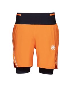 On mmtsklep Spodnie I Spodenki | Spodenki Do Biegania Aenergy Tr 2 In 1 Shorts Men Dark Tangerine-Black