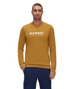 On mmtsklep Polary I Bluzy | Mammut Core Ml Crew Neck Men Logo .M Cheetah