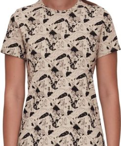 Ona mmtsklep Koszulki I Koszule | Koszulka Massone T-Shirt Women Climbing Scene Savannah-Black