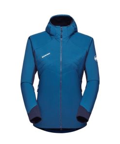 Ona mmtsklep Kurtki I Kamizelki | Kurtka Rime Light In Flex Hooded Jacket Women Deep Ice-Marine