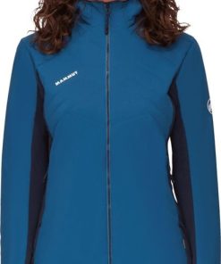 Ona mmtsklep Kurtki I Kamizelki | Kurtka Rime Light In Flex Hooded Jacket Women Deep Ice-Marine