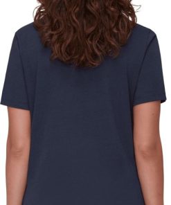 Ona mmtsklep Koszulki I Koszule | Koszulka Mammut Core T-Shirt Women Classic Marine