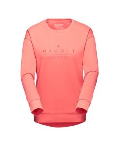 Ona mmtsklep Polary I Bluzy | Bluza Mammut Core Ml Crew Neck Women Logo Salmon