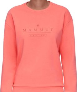 Ona mmtsklep Polary I Bluzy | Bluza Mammut Core Ml Crew Neck Women Logo Salmon