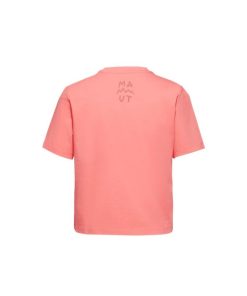 Ona mmtsklep Koszulki I Koszule | Koszulka Massone T-Shirt Cropped Women Lettering Salmon