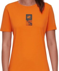 Ona mmtsklep Koszulki I Koszule | Koszulka Mammut Core T-Shirt Women Emblem Dark Tangerine