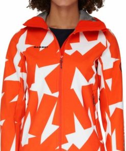 Ona mmtsklep Kurtki I Kamizelki | Kurtka 160 Years So Hooded Jacket Women Hot Red-White Aop