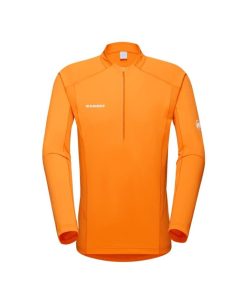 On mmtsklep Koszulki I Koszule | Koszulka Aenergy Fl Half Zip Longsleeve Men Tangerine-Dark Tangerine