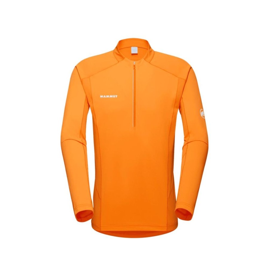 On mmtsklep Koszulki I Koszule | Koszulka Aenergy Fl Half Zip Longsleeve Men Tangerine-Dark Tangerine