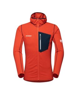 On mmtsklep Polary I Bluzy | Bluza Aenergy Light Ml Hooded Jacket Men Hot Red-Marine