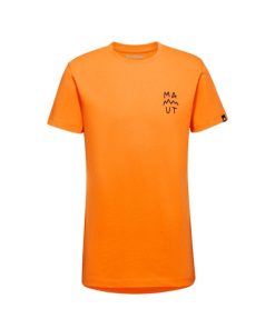 On mmtsklep Koszulki I Koszule | Koszulka Massone T-Shirt Men Lettering Dark Tangerine