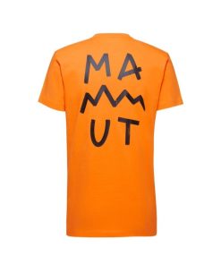 On mmtsklep Koszulki I Koszule | Koszulka Massone T-Shirt Men Lettering Dark Tangerine