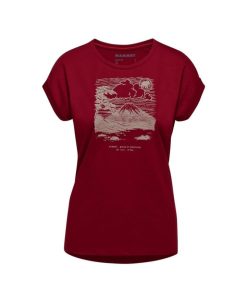 Ona mmtsklep Koszulki I Koszule | Koszulka Mountain T-Shirt Women Fujiyama Blood Red