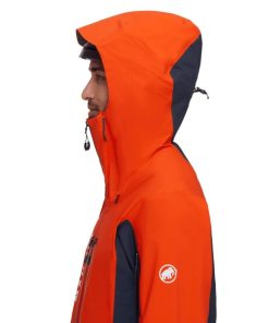 On mmtsklep Kurtki I Kamizelki | La Liste Hs Hooded Jacket Men .M Marine-Hot Red